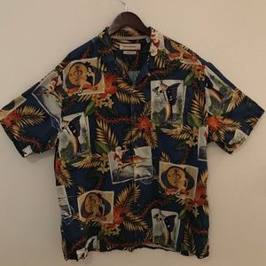 Tommy Bahama Holiday shirt Christmas New Year's XL